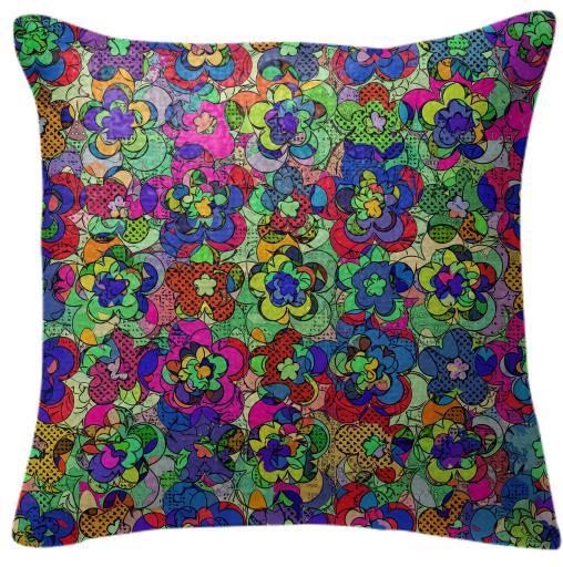 Retroblooming pillow