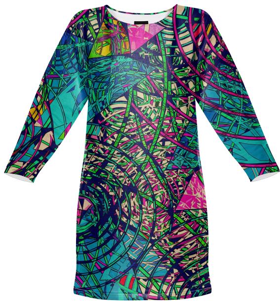 Spring Swing sweatshirt dress