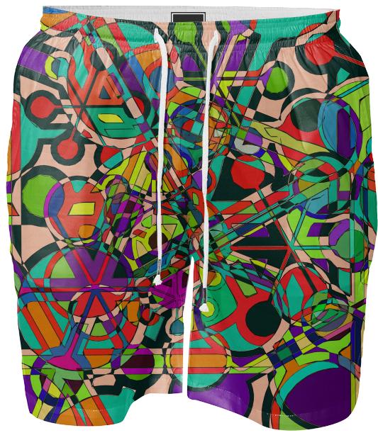 Cluster swim shorts