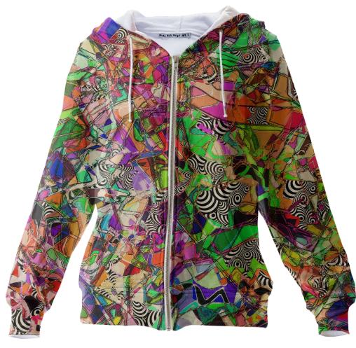 Palette zip up hoodie