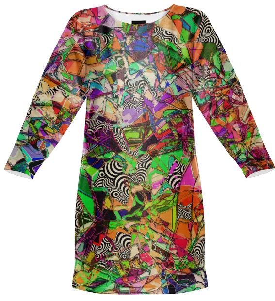 Palette Sweatshirt dress