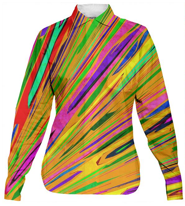 Orange Crush womens button down