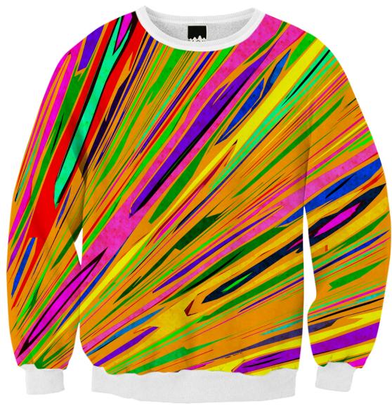 Orange Crush ribbed sweatshirt