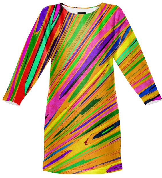 Orange Crush sweatshirt dress