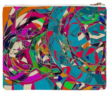 Three Moon Jazz clutch