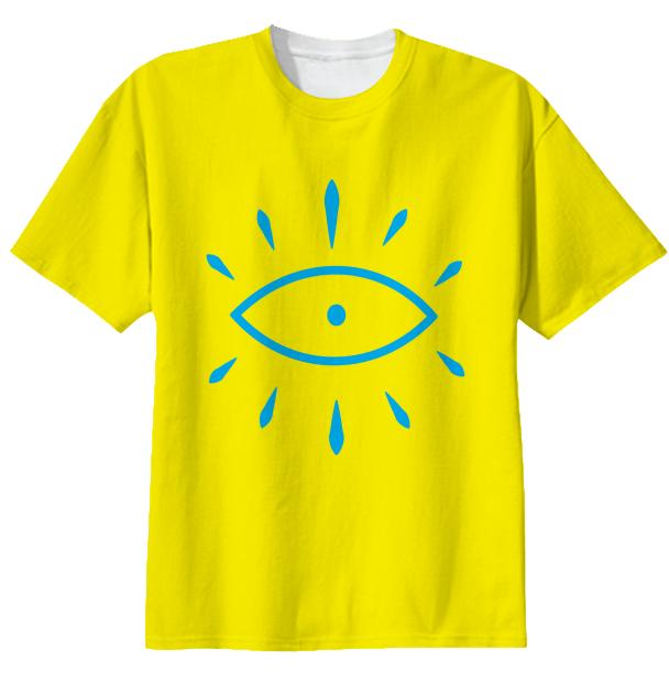 Summer Rising Single Seeing Yellow Blue T shirt