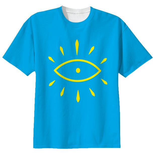 Summer Rising Single Seeing Blue Yellow T shirt