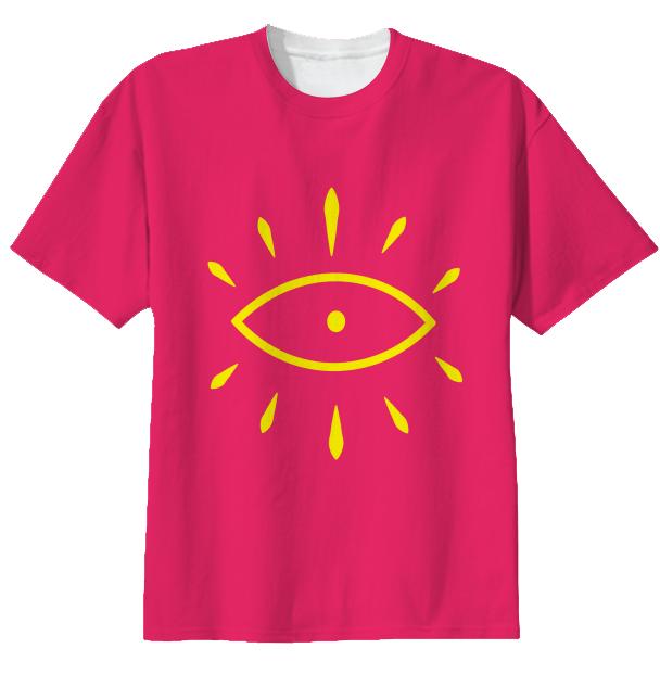 Summer Rising Single Seeing Pink Yellow T shirt