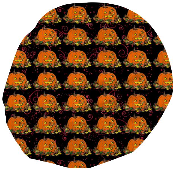 Halloween Pumpkins and Swirls beanbag
