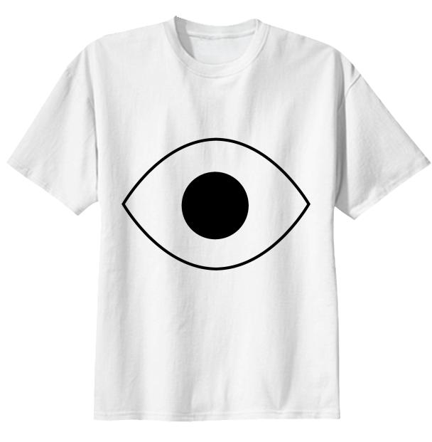 big eye shirt white