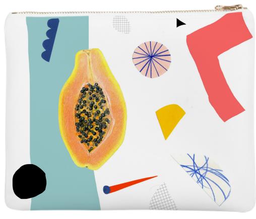 Shapes and Fruits Neoprene Clutch