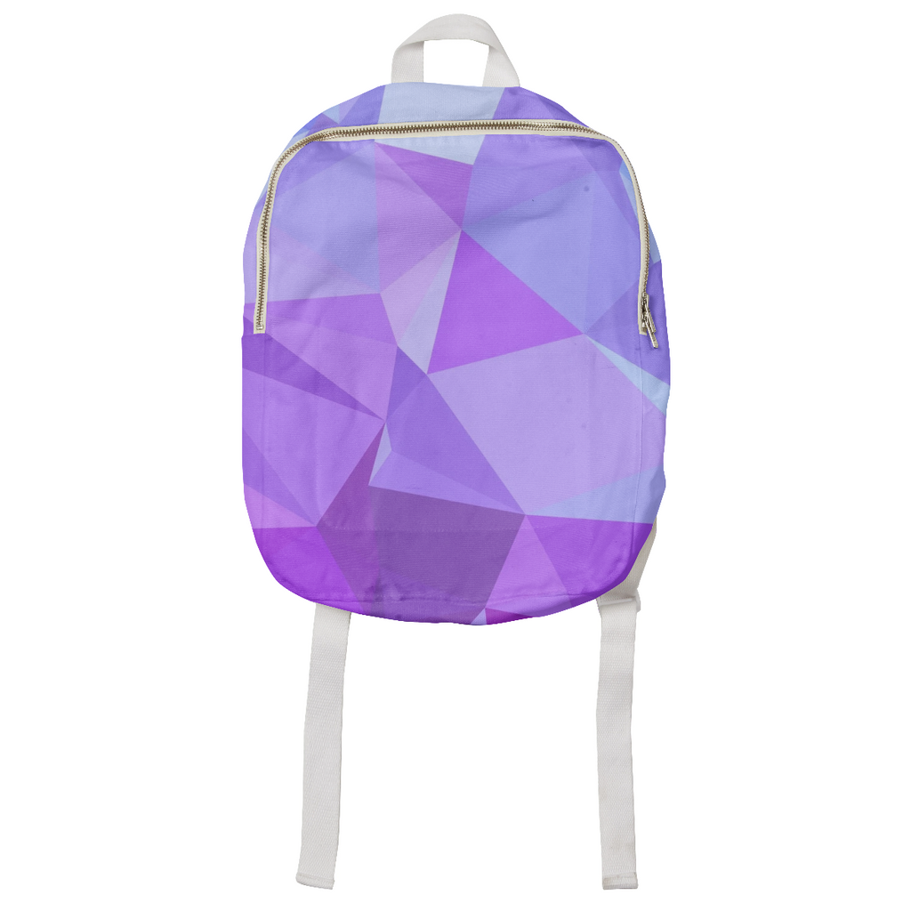 polygonal purple and blue