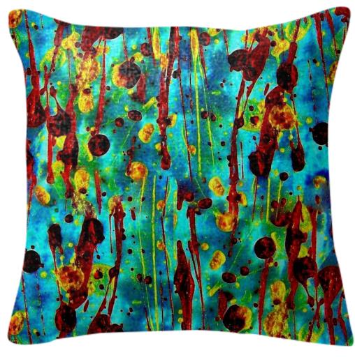 Multicolor Art Painting Pillow