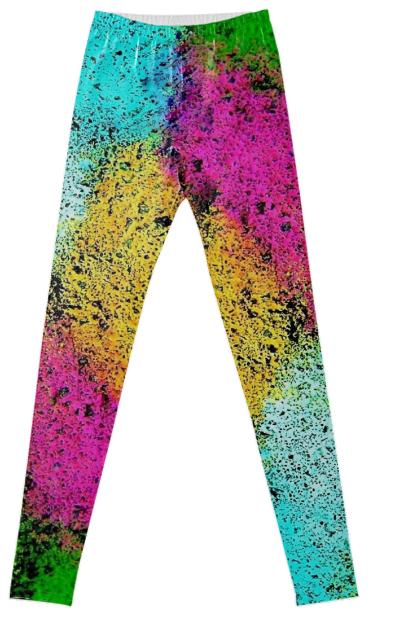 Cool Colorful Abstract Fancy Leggings