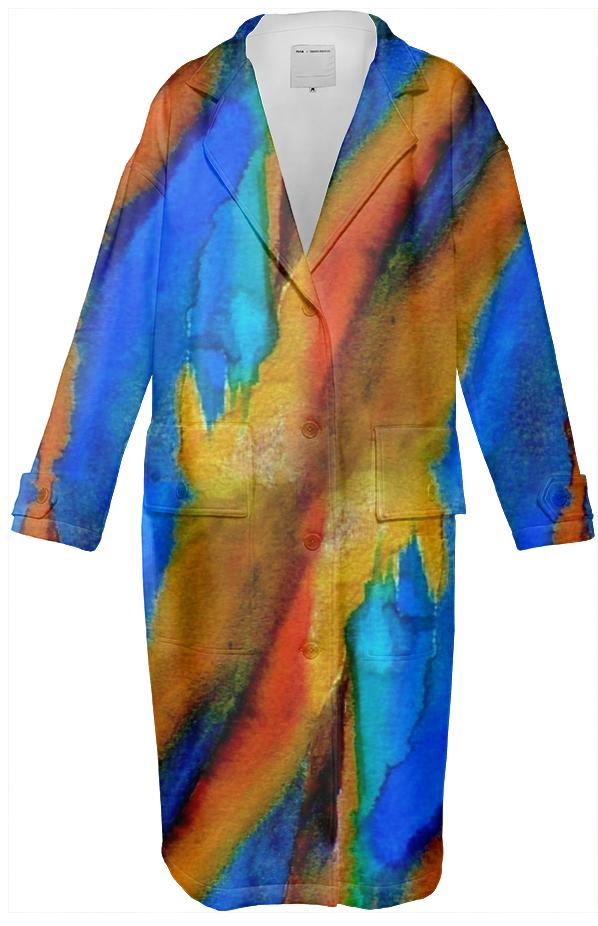 Cool colorful Neoprene Trench