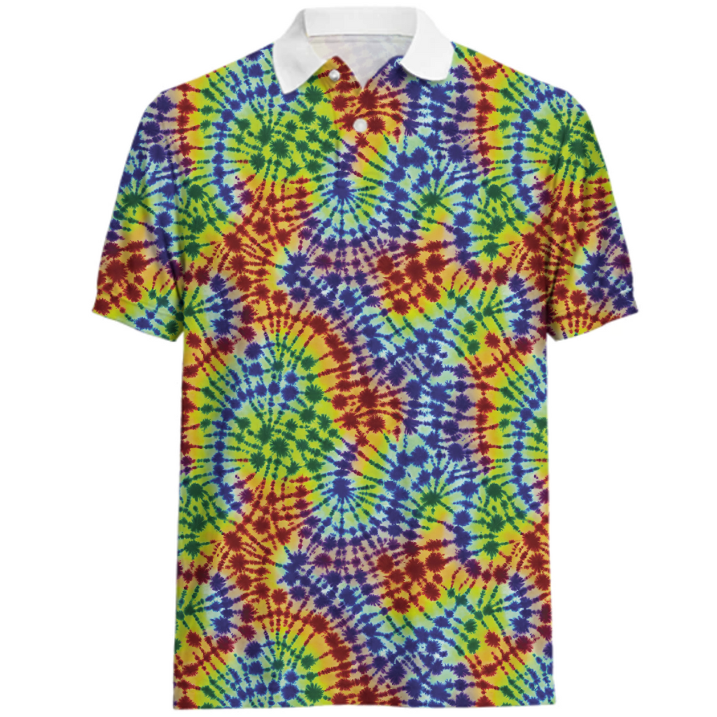 Bright Swirling Tie-Dyed Pattern