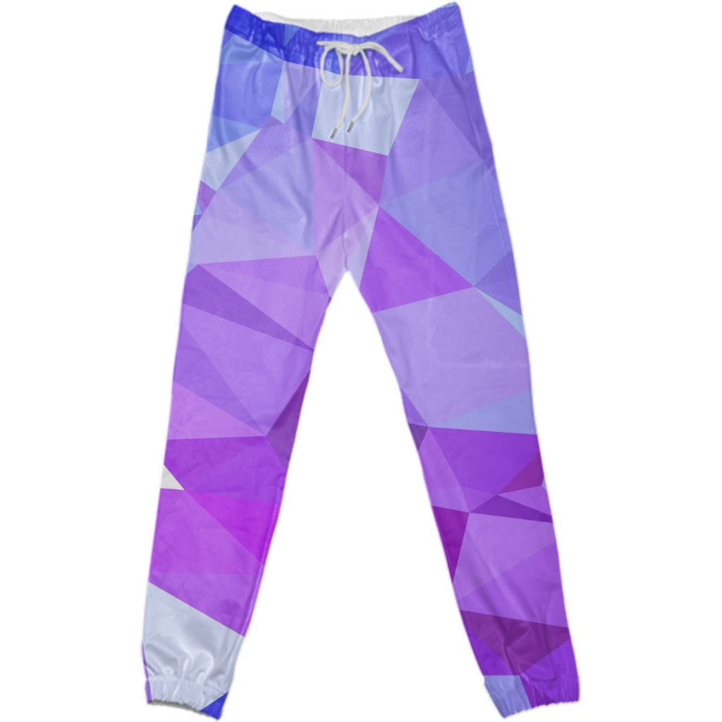 polygonal purple and blue