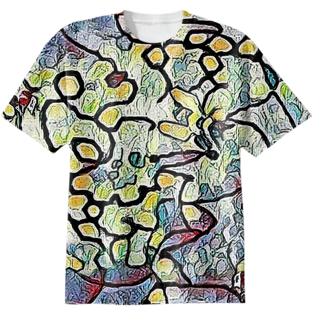 wild bees, forest dwellers, honeycomb ornament, endless pattern, multicolor print