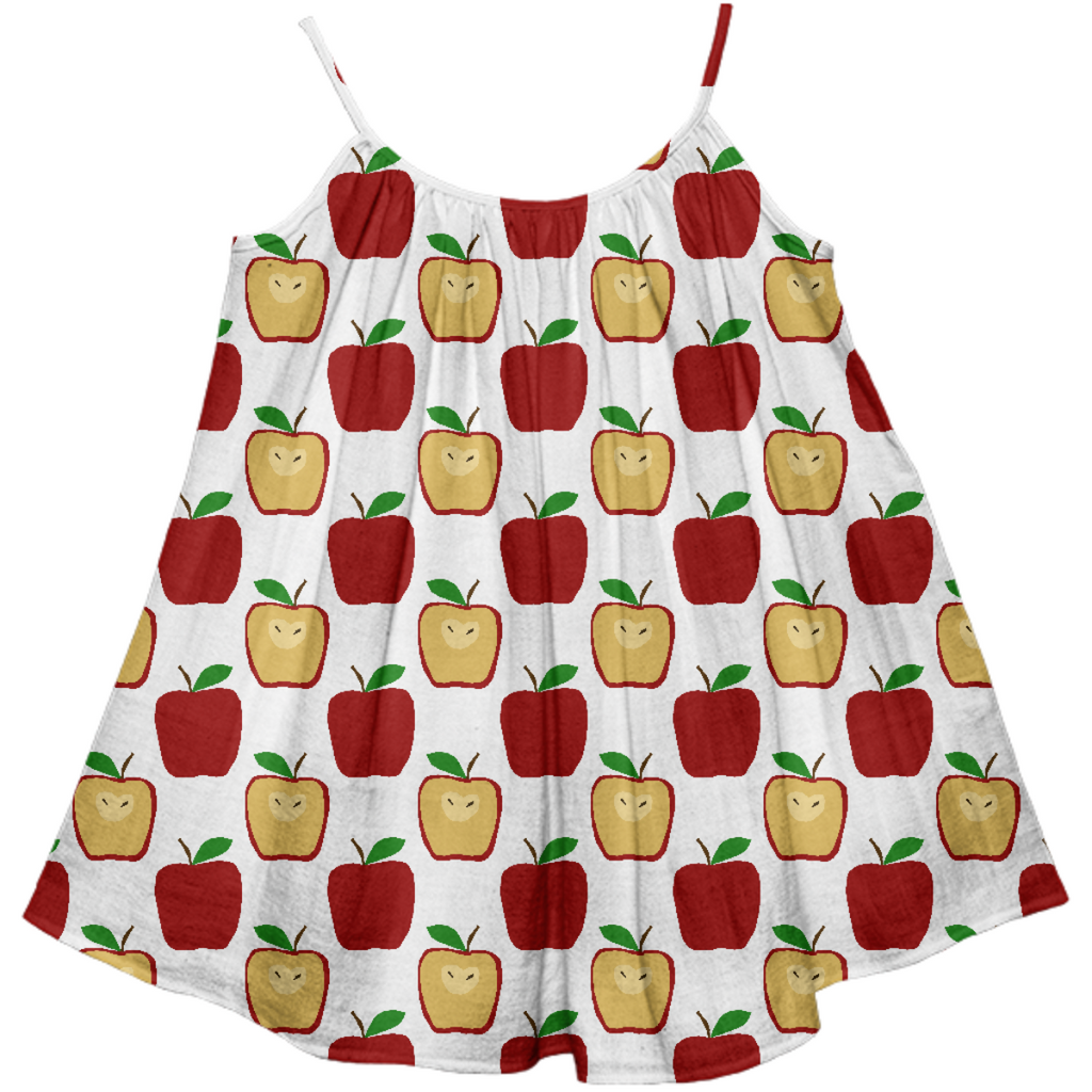 Apple Polkadots Kids Tent Dress