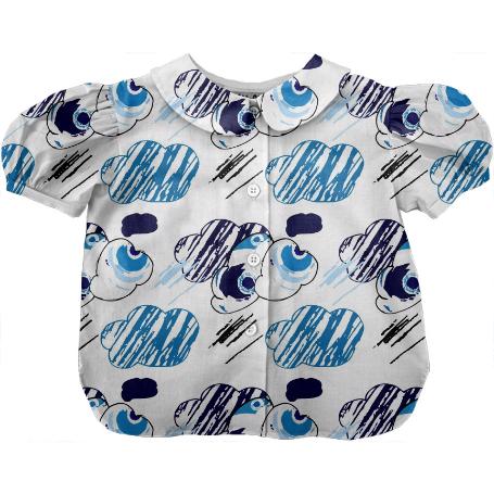 Kids blouse clouds