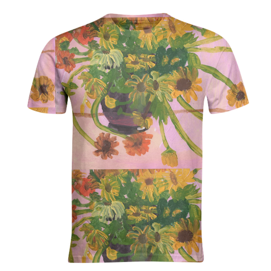GD pink floral Tee