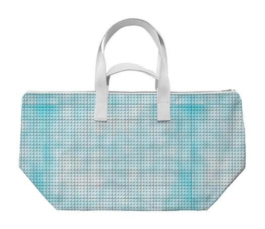 Cloudy Blue Sky Lego Pattern Bag