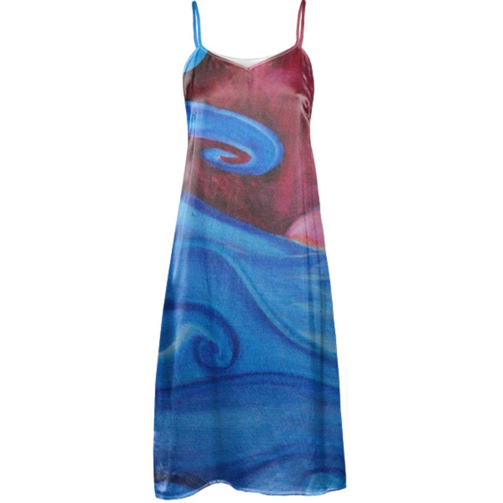Ocean Wave Aria Silk Dress