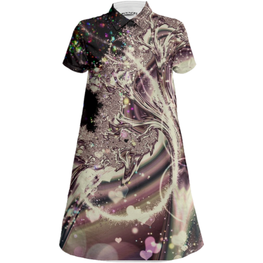 Sometimes I Can See Your Soul Mini Shirt Dress