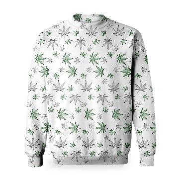 Weed Illustrated Sweater