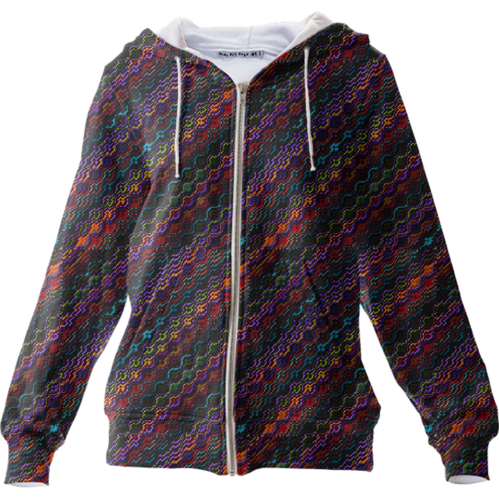 Dark Multicolored Mosaic Design Pattern