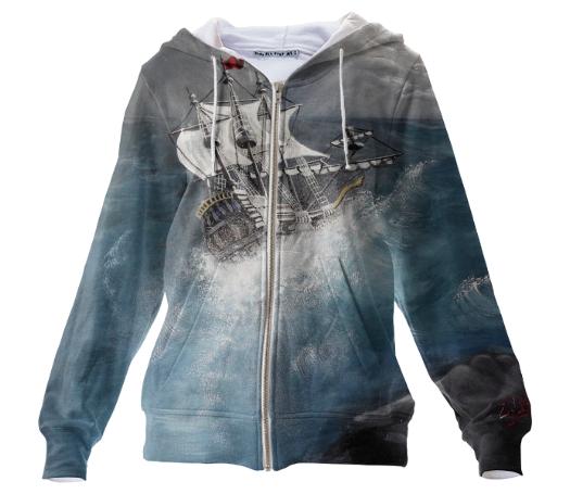 The Old Galleon 1 Zip Up Hoodie