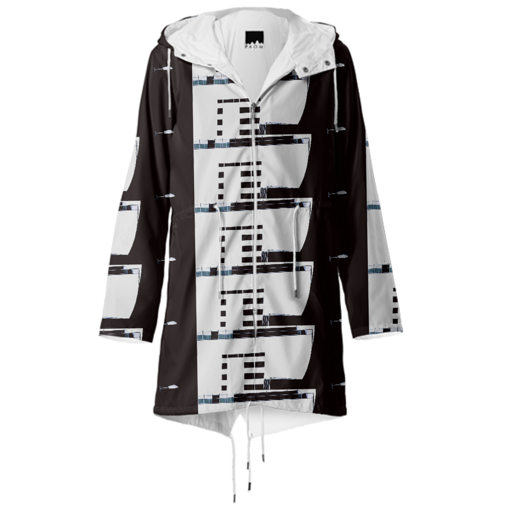 Street geometric Raincoat