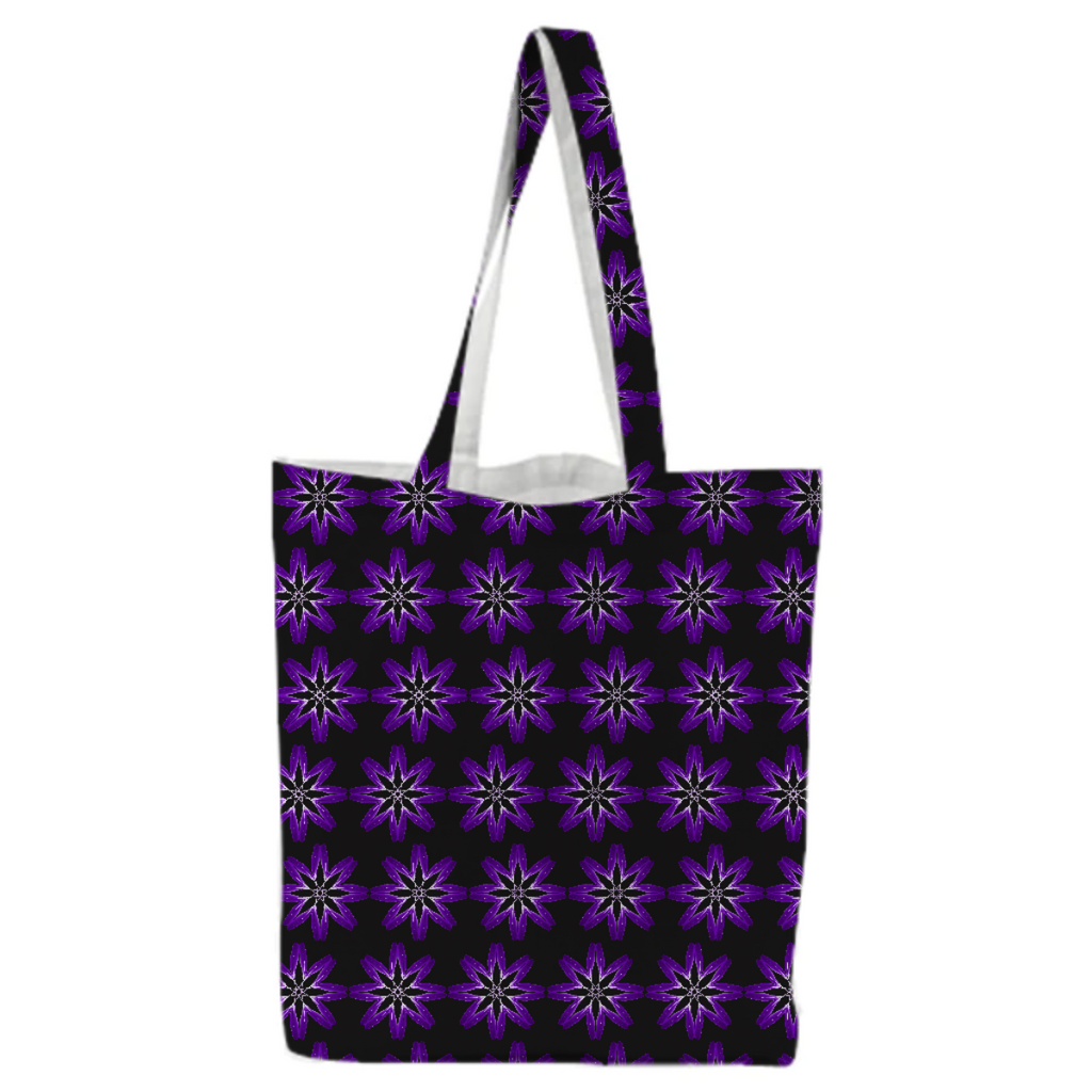 Purple feather flower pattern