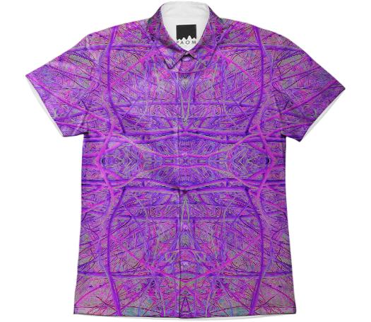 Hot Pink and Purple Abstract Branch Pattern