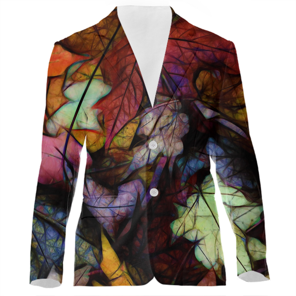 Fall Leaves Abstract VP Suit Jacket