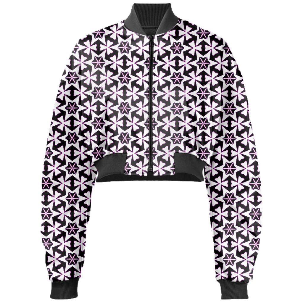 Pink & black star pattern
