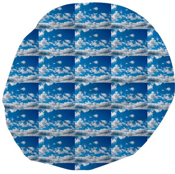 Bright Blue Sky Pattern Bean Bag