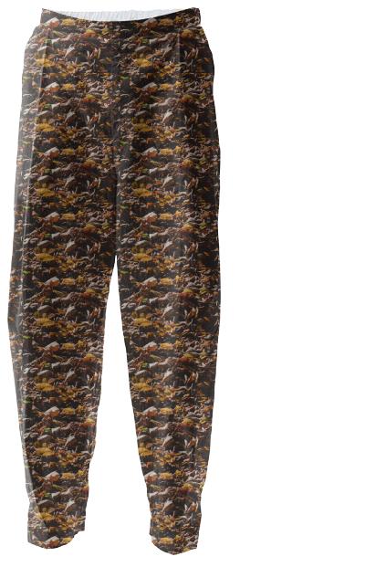 Autumn Leaves Pattern Relaxed Pant