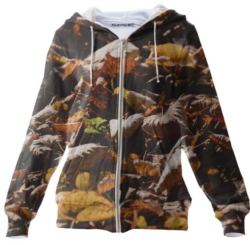 Autumn Leaves Zip Up Hoodie