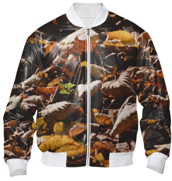 Autumn Leaves Bomber Jacket