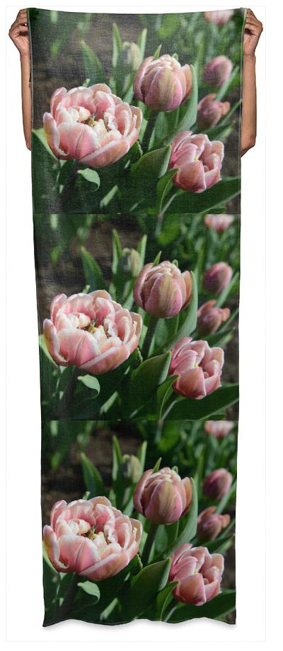 Tulips Pattern Duffle Wrap Scarf