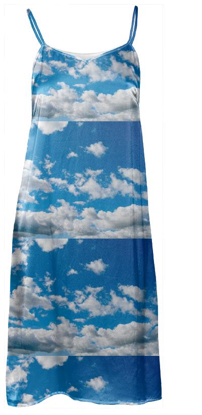 Bright Blue Sky Slip Dress