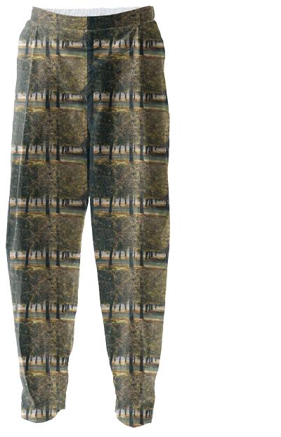 Autumn Trees Pattern Relaxed Pant