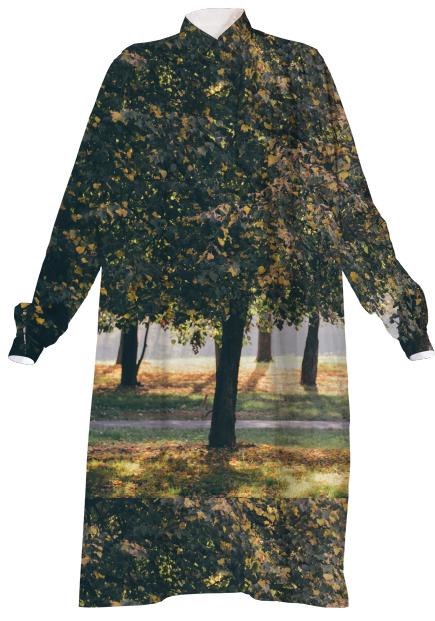 Autumn Trees VP Shirtdress