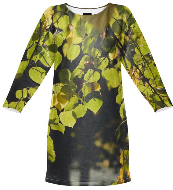 Autumn Silhouettes Sweatshirt Dress