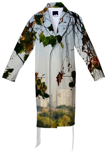 Autumn in the city Cotton Robe