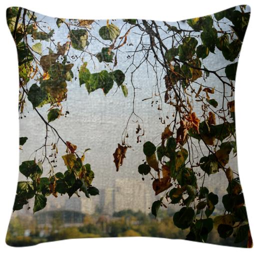 Autumn in the city Pillow