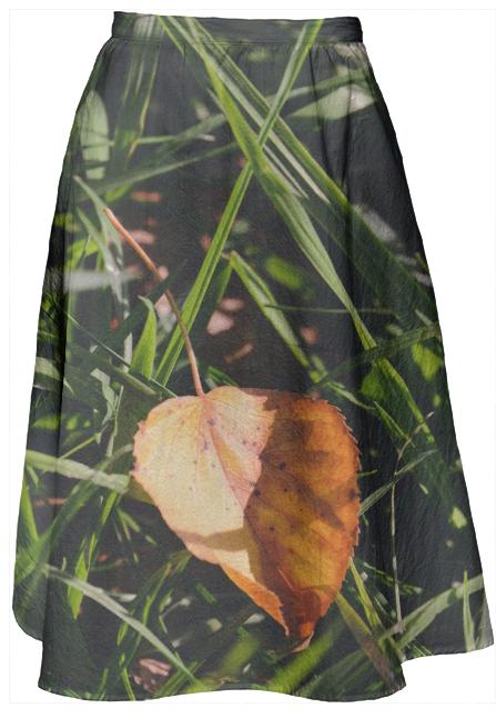 Fall Leaf Midi Skirt