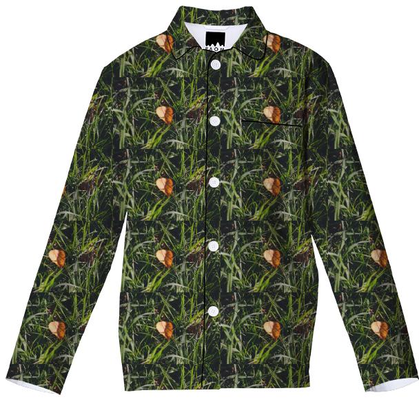 Fall Leaf Pattern Pajama Top