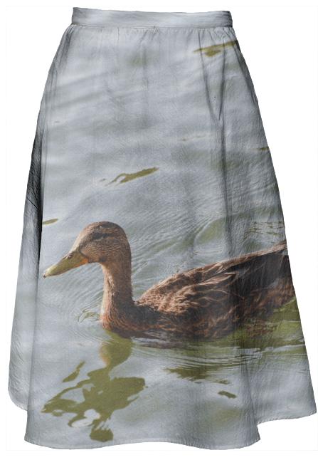 Duck Midi Skirt